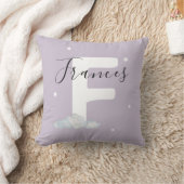 Lavender Personalized Baby Name Pillow Custom Kissen (Decke)
