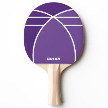 Lavender Personalized Ping Pong Paddle with Name