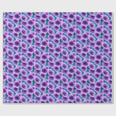 Lavender Petunia Blume Geschenkpapier (Flach)