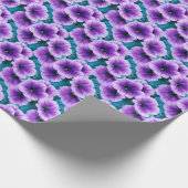 Lavender Petunia Blume Geschenkpapier (Ecke)