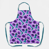 Lavender Petunia Blume Schürze (Vorderseite)