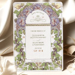 Lavender Petunia Save the Date Vintag Jugendstil Einladung<br><div class="desc">Petunia Art Nouveau Vintage Save the Date Hochzeitskarten von Alphonse Mucha in einem floralen, romantischen und skurrilen Design. Viktorianische Schnörkel ergänzen klassische Deko-Schriftart. Bitte geben Sie Ihre persönlichen Informationen ein, und Sie sind fertig. Wenn Sie das Design weiter ändern möchten, klicken Sie auf den blauen Button "Anpassen". Vielen Dank, dass...</div>