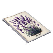 Lavender Pflanze Floral Blume Herbal Journal Notizblock (Rechte Seite)