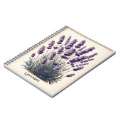 Lavender Pflanze Floral Blume Herbal Journal Notizblock (Linke Seite)