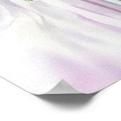 Lavender & Pink, Bridal Cascading Bouquet 1, Poster (Ecke)