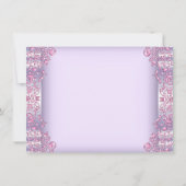 Lavender Pink Foto Erste Kommune Einladung (Rückseite)