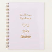 Lavender pink gold motivational quote 2026 planer (Vorderseite)