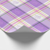 Lavender & Pink Happy Oaster Geschenkpapier (Ecke)