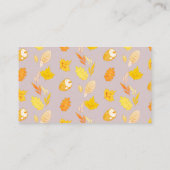 Lavender Pink Pumpkin Buchanfrage Begleitkarte (Rückseite)