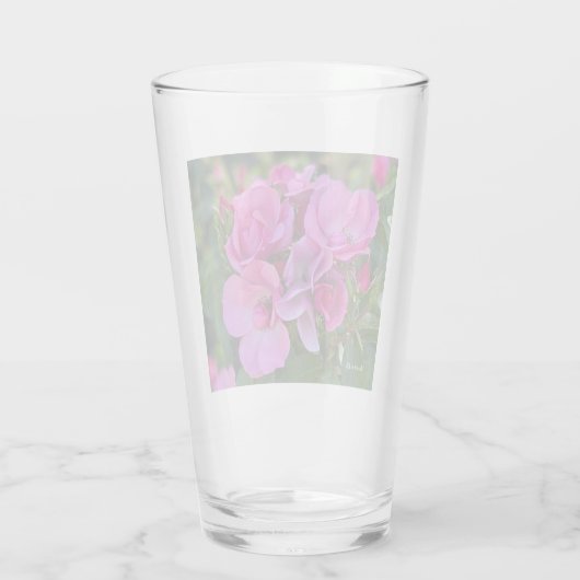 Lavender Pink Rose Glas (Rückseite)