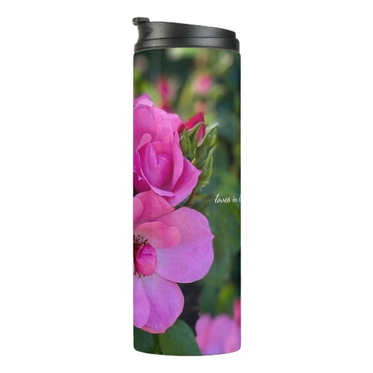 Lavender Pink Rose Thermosbecher (Nach rechts gedreht)