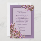 Lavender Pink Spring Lilacs Birthday Card Einladung (Vorderseite)