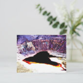Lavender Pit Mine Abstract Design Postkarte (Stehend Vorderseite)