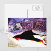 Lavender Pit Mine Abstract Design Postkarte (Vorne/Hinten)