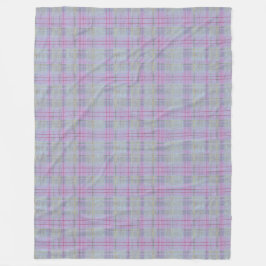 Lavender Plaid Cabin Harmony  Fleecedecke