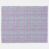 Lavender Plaid Cabin Harmony  Fleecedecke (Vorderseite (Horizontal))
