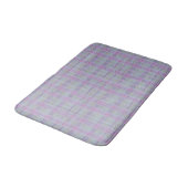 Lavender Plaid Harmony  Badematte (Schrägansicht)