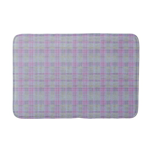 Lavender Plaid Harmony  Badematte (Vorderseite)