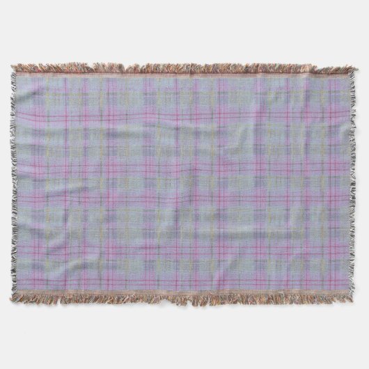 Lavender Plaid Harmony Decke (Vorderseite)