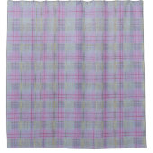Lavender Plaid Harmony  Duschvorhang (Vorderseite)