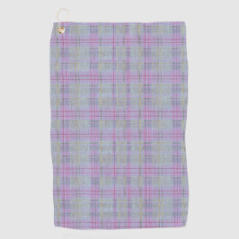 Lavender Plaid Harmony  Golfhandtuch