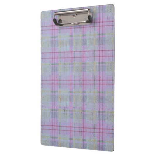 Lavender Plaid Harmony Klemmbrett (Links)