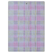 Lavender Plaid Harmony  Klemmbrett (Rückseite)