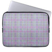 Lavender Plaid Harmony  Laptopschutzhülle (Vorderseite)