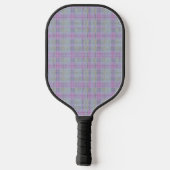 Lavender Plaid Harmony  Pickleball Schläger (Rückseite)