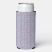 Lavender Plaid Harmony  Selters Dosenkühler (Seltzer Rückseite)