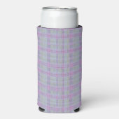 Lavender Plaid Harmony  Selters Dosenkühler (Seltzer Vorderseite)