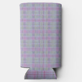 Lavender Plaid Harmony  Selters Dosenkühler (Rückseite)