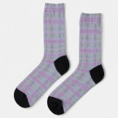 Lavender Plaid Harmony  Socken (Linkes Detail)