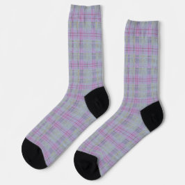 Lavender Plaid Harmony Socken