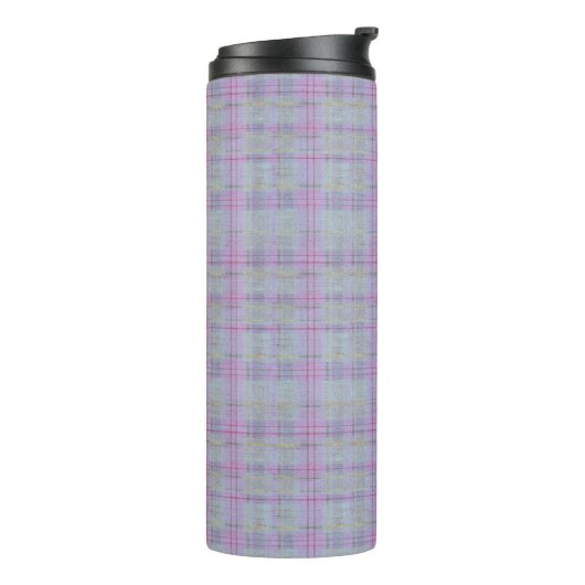 Lavender Plaid Harmony  Thermosbecher (Nach links gedreht)