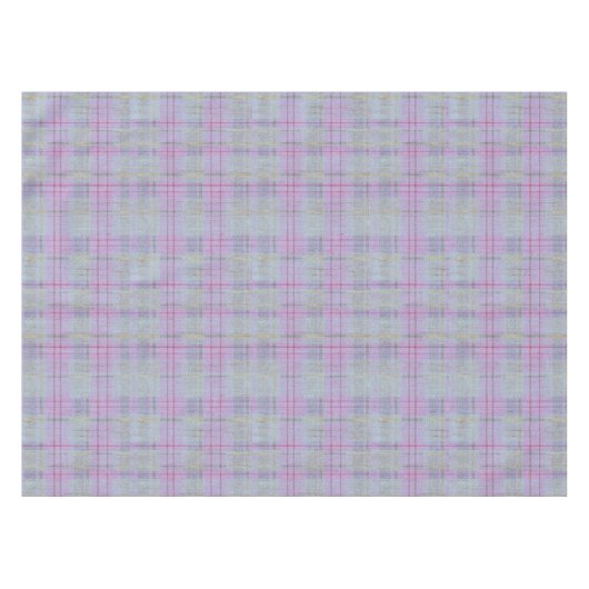 Lavender Plaid Harmony  Tischdecke (Vorderseite (Horizontal))