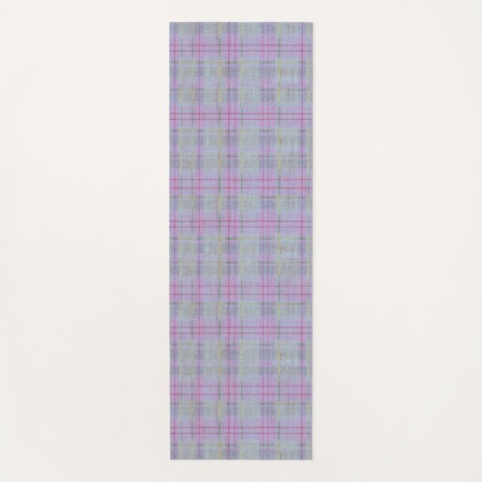 Lavender Plaid Harmony  Yogamatte (Vorderseite)