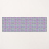 Lavender Plaid Harmony  Yogamatte (Vorderseite (Horizontal))