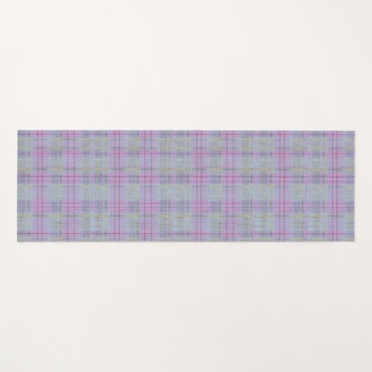 Lavender Plaid Harmony  Yogamatte (Vorderseite (Horizontal))