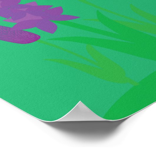 Lavender Plants Poster (Ecke)