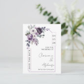 Lavender, Plum, Purple Arch Save the Date | Einladung (Stehend Vorderseite)