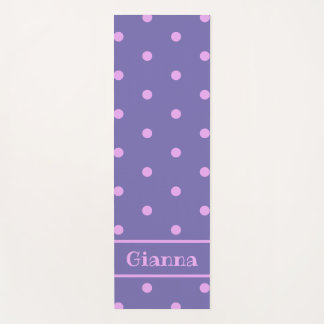 Lavender Polka Dot Yoga Mat Yogamatte