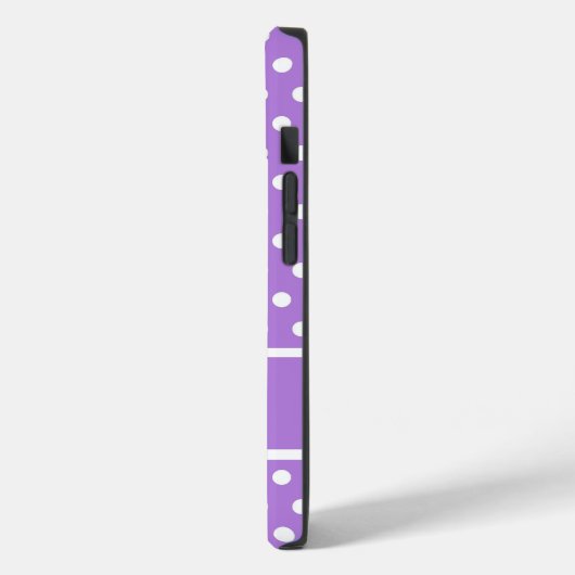 Lavender Polka Dots Case-Mate iPhone Hülle (Rückseite / Links)