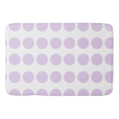 Lavender Polka Dots Design Badematte (Vorderseite)