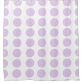 Lavender Polka Dots Design Duschvorhang (Vorderseite)
