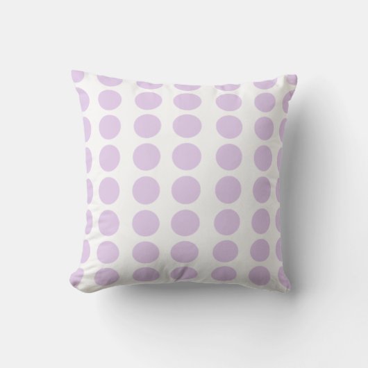 Lavender Polka Dots Design Kissen (Vorderseite)