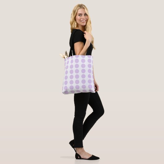 Lavender Polka Dots Design Tasche (Am Model)
