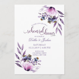 Lavender Poppy Watercolor Wedding Probe Einladung