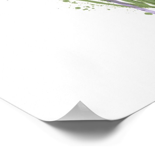 Lavender Poster (Ecke)