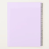 Lavender Pride and Prejudice Peacock Name Planer (Rückseite)